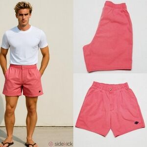 80s Vintage OP Ocean Pacific Peach Cotton High Rise Shorts Board Shorts M Unisex